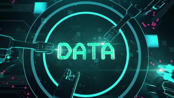 Consumer Price Index with Digital Technology Hitech Concept alt