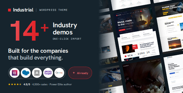Industrial - Factory Business WordPress Theme