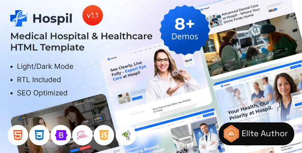 Hospil - Medical Hospital & Healthcare HTML Template