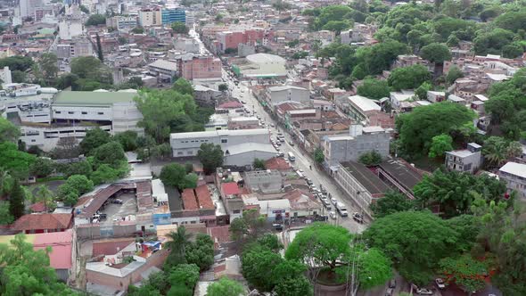 Aerial view Tegucigalpa Honduras.