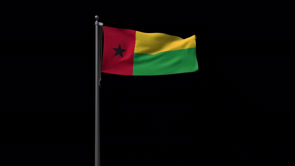 Guinea Bissau  Flag With Alpha 4K