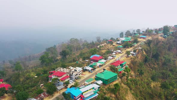 Sajek Valley Ranagamati Bangladesh Aerial Drone Sc01
