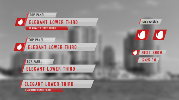 Clean Lower Thirds Package alt