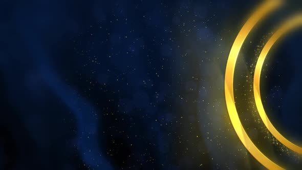 Luxury Particles Background with Golden Ring for Events HD