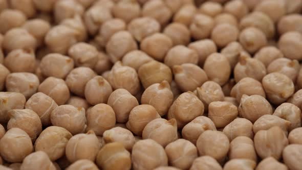 raw chickpeas top view