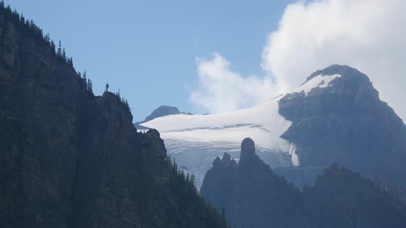 Mountains with snow