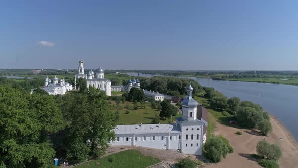 Aerial View on St. George Monastery in Russia