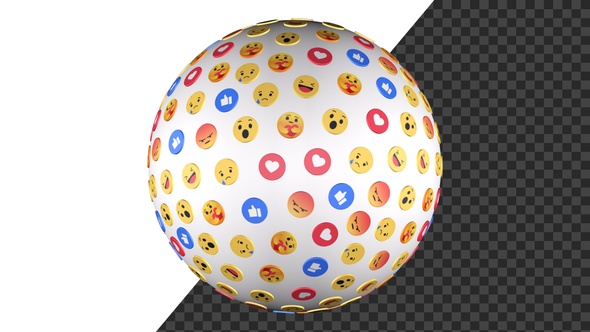 Facebook Emoji Icons Sphere