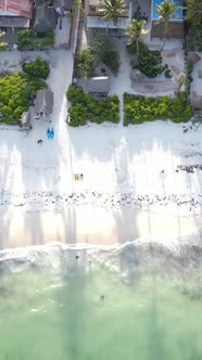 Beach on the Coast of Zanzibar Island Tanzania