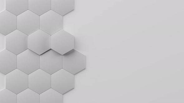 Hexagon Pattern Corporate Background Loop