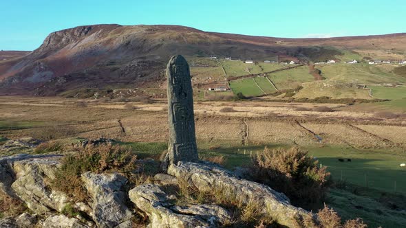 Aerial View of Glencolumbkille in County Donegal Republic of Irleand