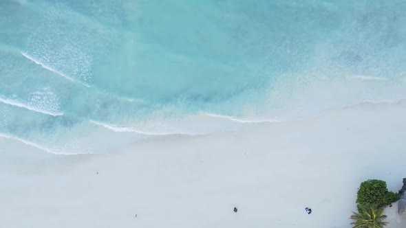 Vertical Video Boats in the Ocean Near the Coast of Zanzibar Tanzania Aerial View