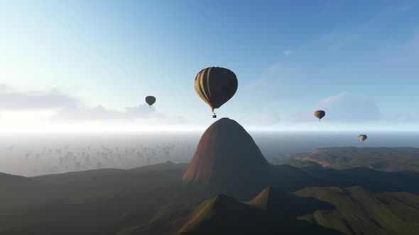 Hot Air Ballons Landscape