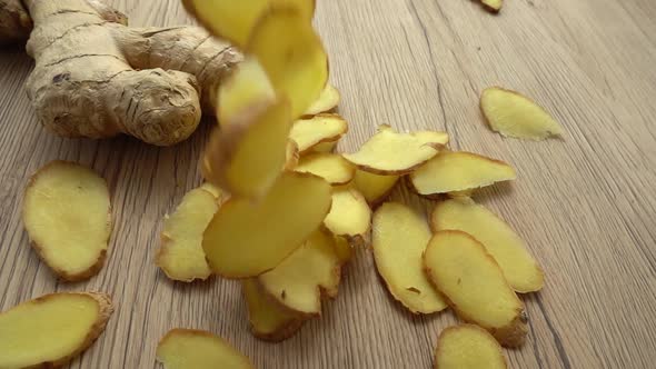 The Sliced Ginger Root