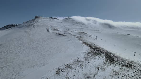 snowy mountains