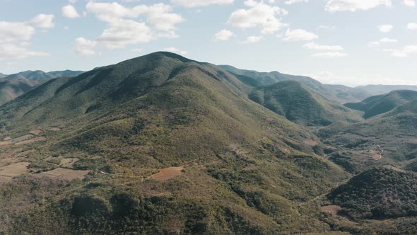 Landscape of Oaxaca Mexico during a sunny day