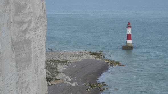 Lighthouse and the Beachy Head's cliff