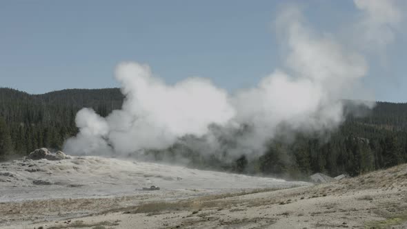 Steam vent seen at the Yellowstone National Park