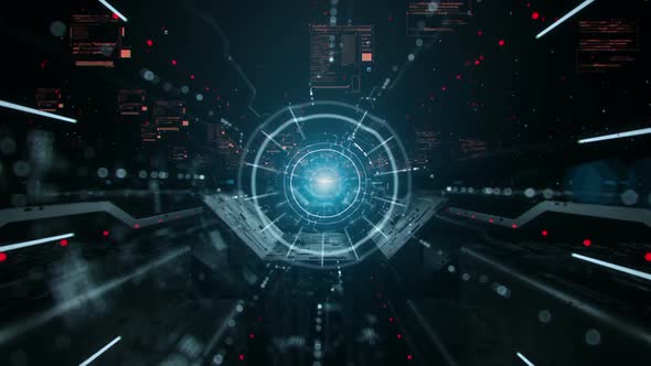 Futuristic Space Ui Tunnel