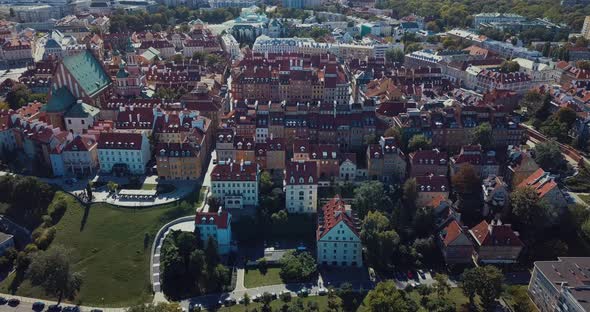 Aerial View Of Warsaw