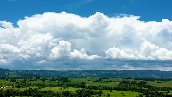 Clouds timelapse weather. Aerial cloudscape 4k time lapse.