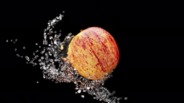 Slow Motion Fluid Splash Apple alt