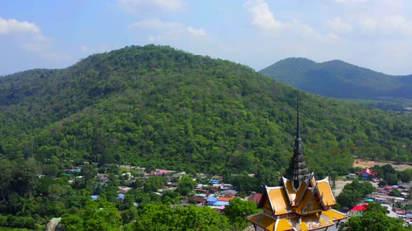 Aerial View of Wat Phra Phutthachai in Saraburi Thailand