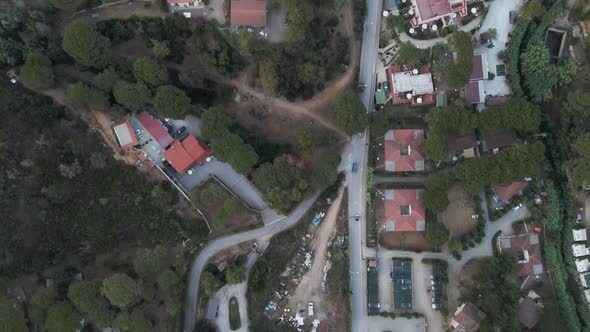 Aerial view of Lido di Capoliveri at sunset on Elba Island, Tuscany, Italy.