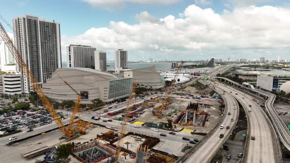 New Signature Bridge Miami Approaching Adrienne Arsht Center