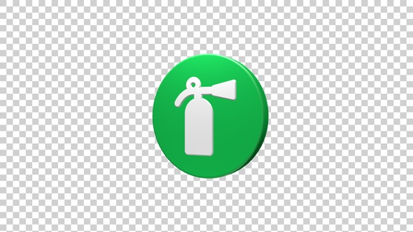 Fire Extinguisher Icon Rotating