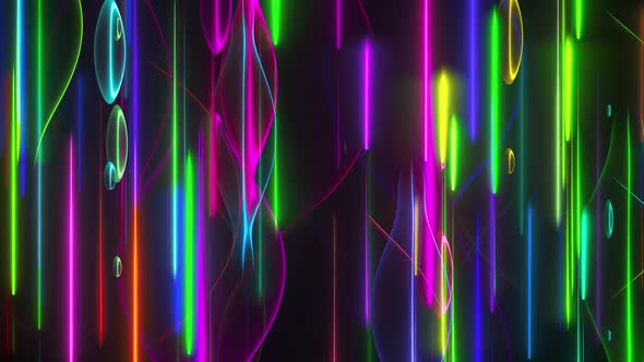 Multicolored Neon Lines