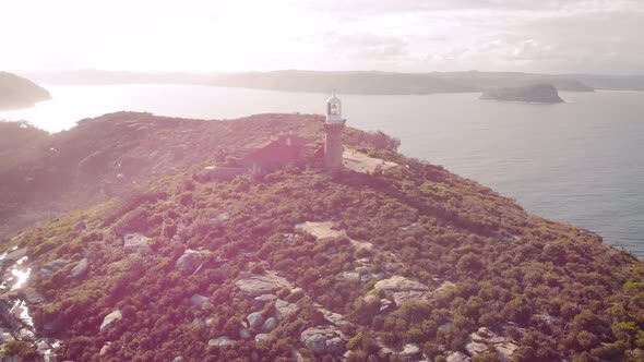 A Beautiful Place, a Picturesque Rock in the Ocean, on Which There Is