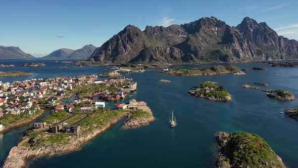 Henningsvaer Lofoten Is an Archipelago in the County of Nordland, Norway