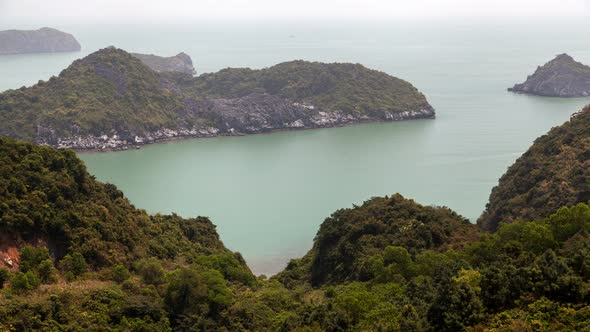 Ha Long Bay Landscape, Vietnam Timelapse