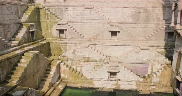 Toorji Ka Jhalra Baoli Stepwell and Water Storage Inside It - One of Water Sources in Jodhpur