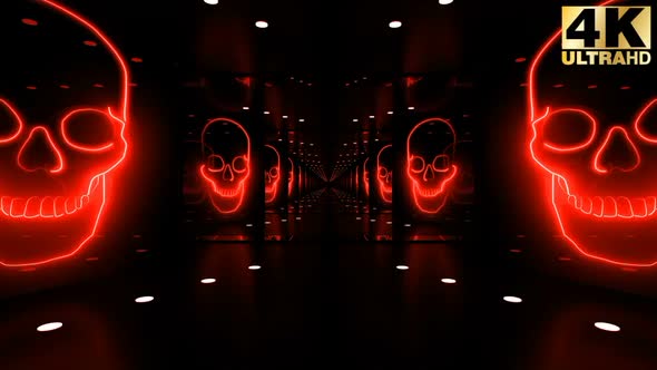 4k Skull Corridor Vj Pack alt