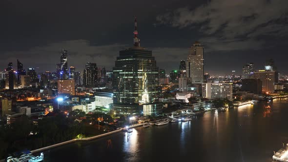 Beautiful building architecture around Bangkok city in Thailand