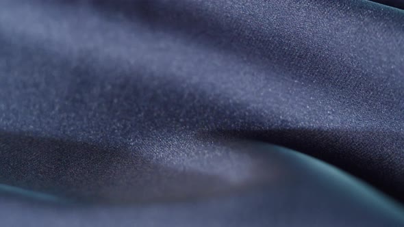 Silk Blue Fabric Closeup