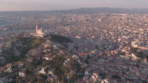 Aerial view of Marseille