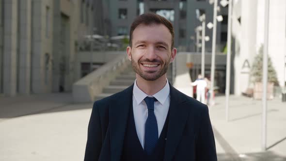 Portrait of Smiling Ceo Executive Looking to Camera