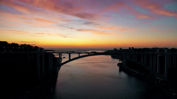 City of Porto at Sunset, Portugal