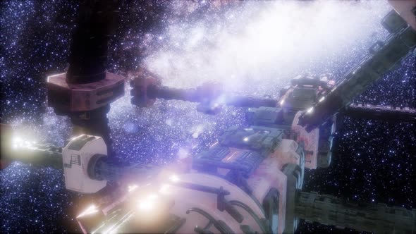 Spaceship Travelling Through the Universe alt