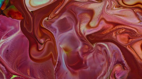 Abstract Colorful Fluid Paint Background Macro Textured 18