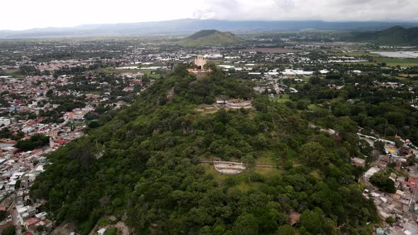 Back View of Church and Atlixco in Mexico