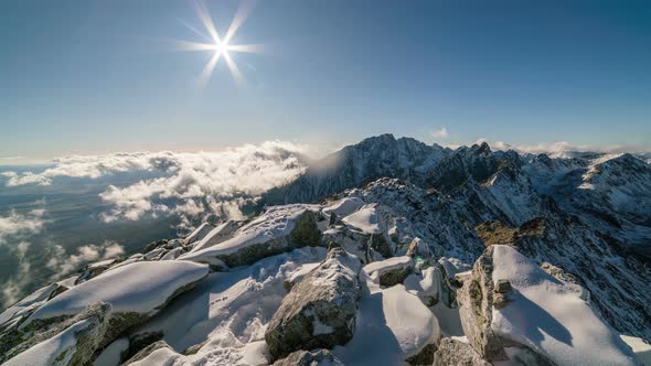 Sunny Winter Mountains