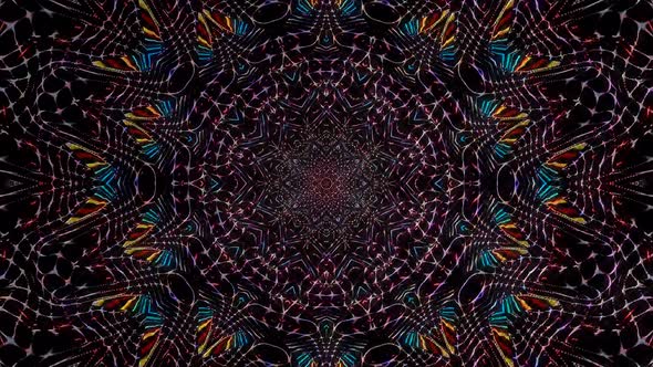 Abstract background moving stripes and flashing with shining light dots. Animation with circles alt