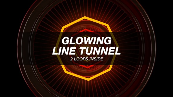 Glowing Line Tunnel VJ