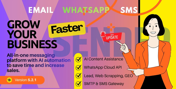 XSender - Email Marketing, SMS Marketing and WhatsApp Marketing Application [SAAS]