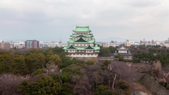 Nagoya Worldwide Famous Castle Museum Timelapse