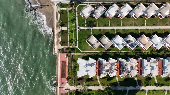 Complex of cottages on the beach